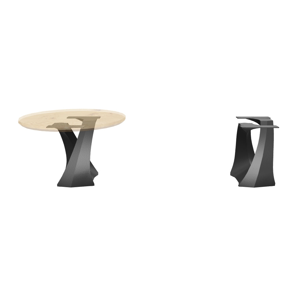 End Table Legs 220 Tulipe 20H for Modern Round Tabletop