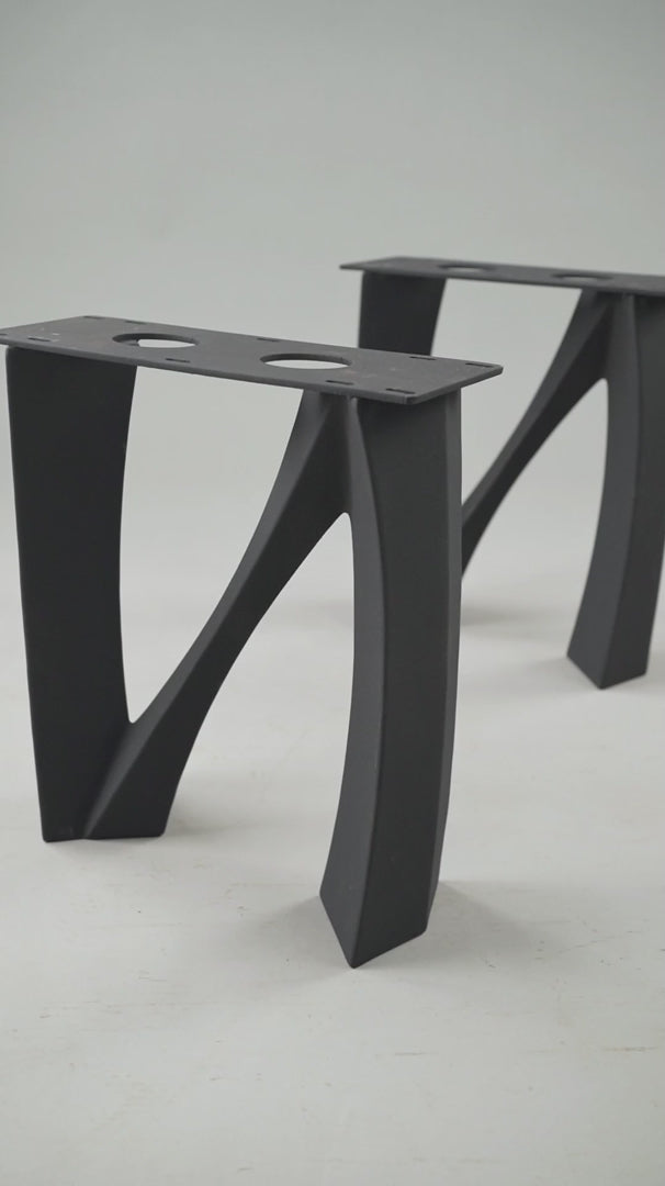 Bench Legs 104 Norah 16H Metal DIY Design Flowyline Design for DIY furniture dining home decor epoxy woodworktable legs bench round dining table steel table legs metal coffee table handmade furniture bench base narrow wood bench bench for entryway metal legs for bench
