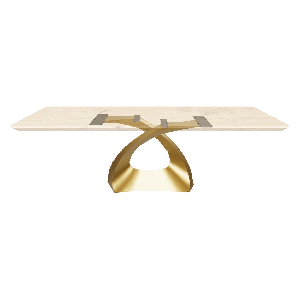 Gold Table Base 307 Tulipe 28H Luxurious Furniture