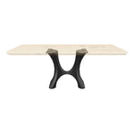 Black Metal Table Base 322 Haru 28" H – Scandinavian minimalist pedestal base handcrafted from heavy-duty powder-coated steel in matte black. This sculptural metal dining base features a unique hollow design for gravel-filling to maximize stability and a sturdy foundation (1,000 lbs capacity; 28"L x 16"W). A premium DIY steel table base engineered with a wide 17.7" pre-drilled mounting plate to securely support a heavy live-edge tabletop, marble slab, or wood dining top.