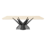 Table Base 324 Kruna 28H for Woodworking, Live Edge Top
