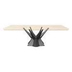 Table Base 324 Kruna 28H for Woodworking, Live Edge Top
