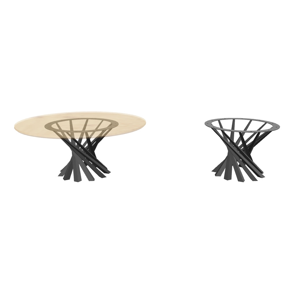 Table Base 325 Filar 28H DIY Metal Furniture