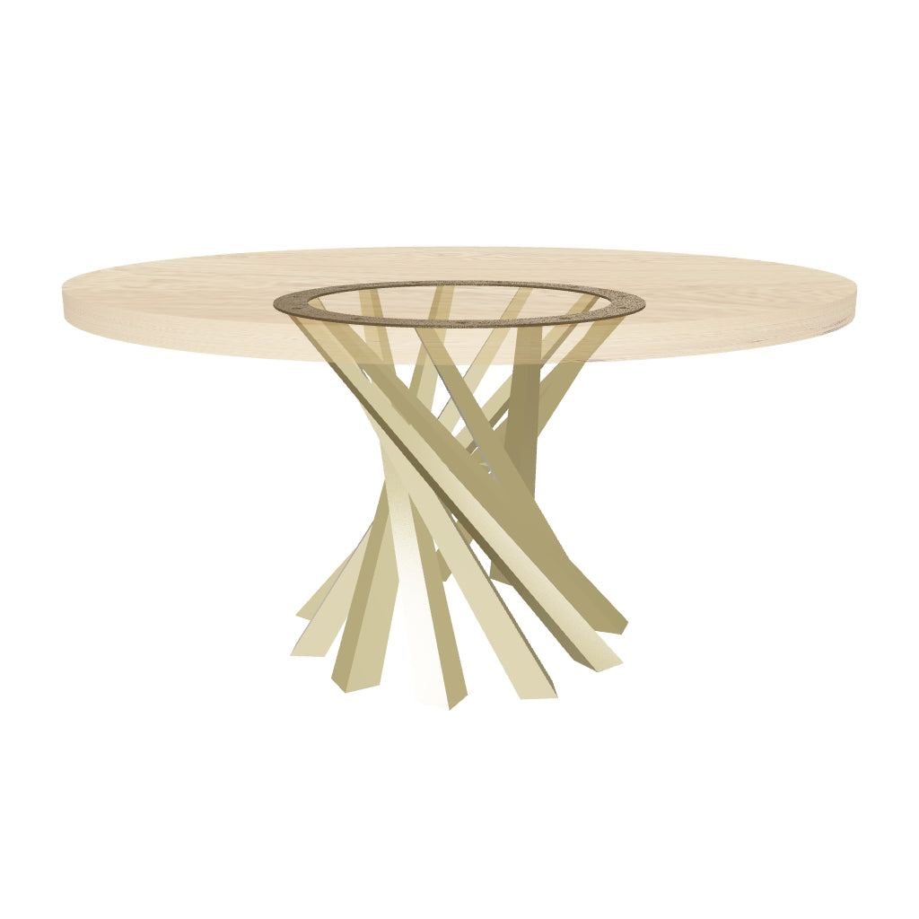 Gold Table Base 325S Filar Gold 28H DIY Metal Furniture metal pedestal table base pedestal table base only pedestal table base metal table pedestal base metal dining table pedestal base