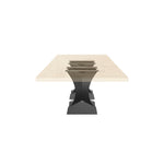 Black Metal Table Base 326 Crest 28" H – Minimalist modern pedestal base featuring an organic silhouette handcrafted from heavy-duty powder-coated steel in matte black. This sculptural metal dining base features a unique hollow design for gravel-filling to maximize stability and an ultra-sturdy foundation (1,000 lbs capacity; 23.6"L x 20.2"W). A premium DIY steel table base engineered with a precision-drilled mounting plate to securely support a heavy live-edge tabletop, marble slab, or wood dining top.