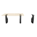 Table Legs 406 Luma 28H for Modern Dining with Live Edge Tabletop
