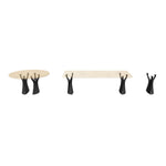 Black Metal Table Base 413 | 451 Ramo 28.2" H – Scandinavian minimalist nature-inspired table base handcrafted from heavy-duty powder-coated steel in matte black. This architectural metal dining base features a unique branch-inspired silhouette and an ultra-sturdy foundation (1,000 lbs capacity) available in 22.5"L (Ramo 413) or 18"L (Ramo 451) configurations. A premium DIY steel table base engineered with wide pre-drilled mounting plates to securely support a heavy live-edge tabletop, marble slab, or wood 