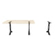 418 Curva 28" H Dining Table Curved Legs for Live Edge Wooden Slap
