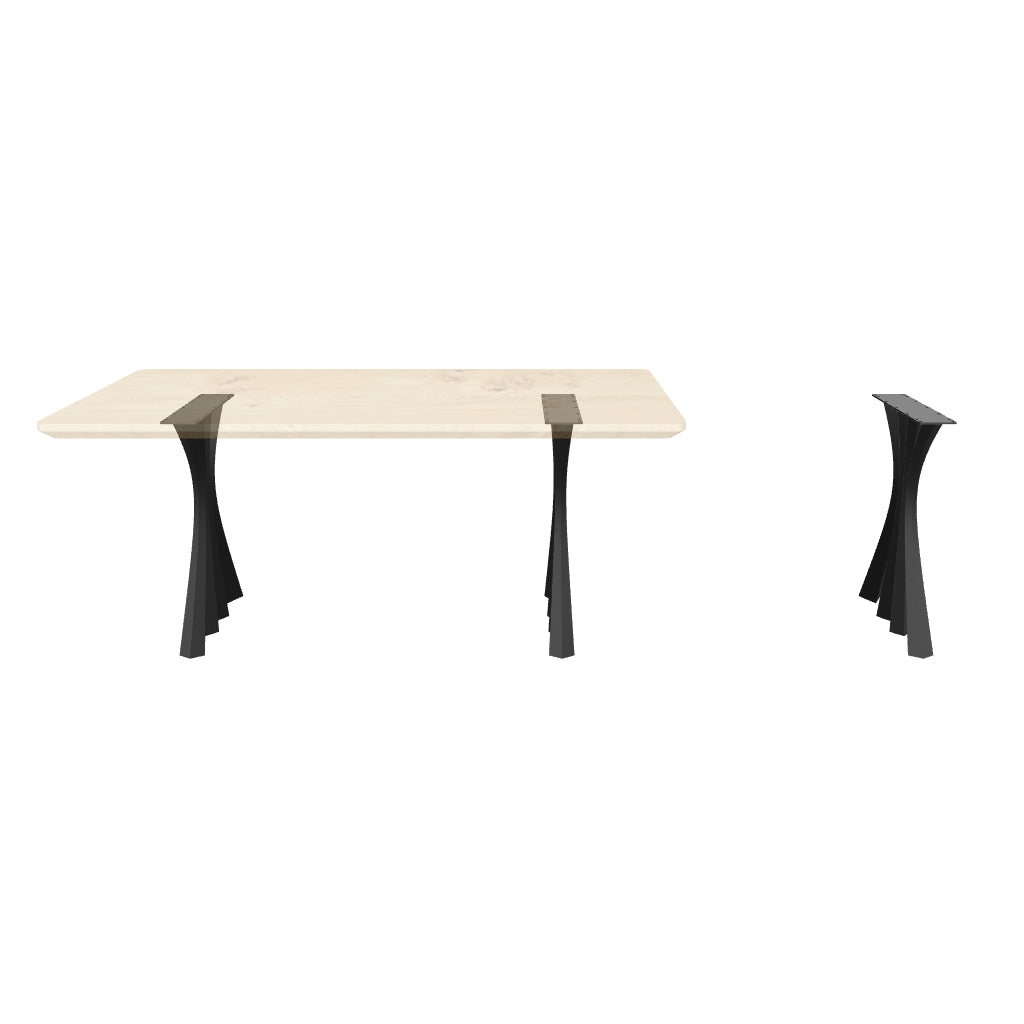 Furniture Legs 420 Akro 28H Metal Handmade Dining Table Legs