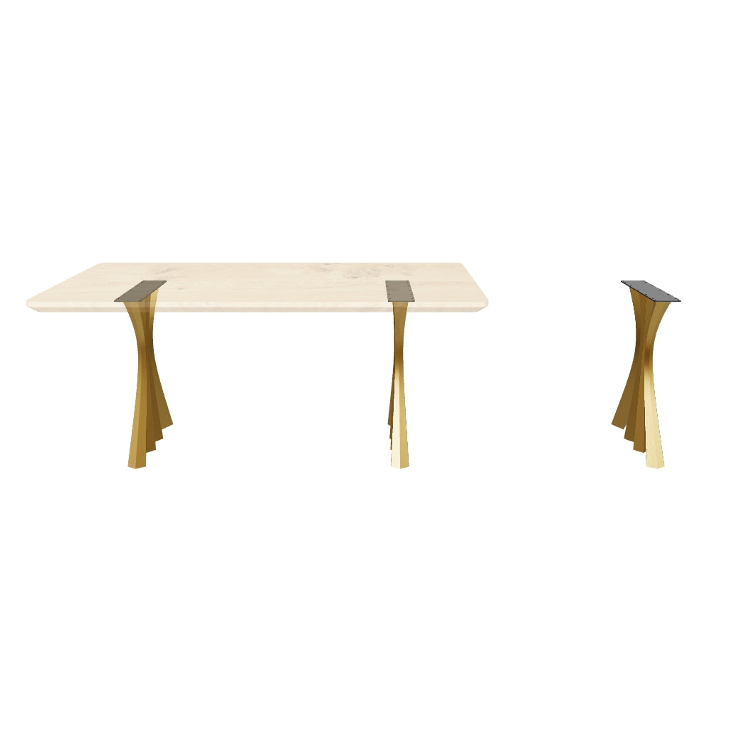 Gold Table Legs 420 Akro 28H Modern DIY Dining Furniture