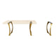 Gold Table Legs 442 Cleo 28.2" H for Live-Edge Tabletop