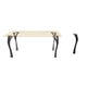 Black Metal Desk Base 506 Faras 28" H – Industrial-modern desk base set (4 pieces) featuring a sleek, minimalist profile handcrafted from heavy-duty powder-coated steel in matte black. These architectural metal desk bases provide an ultra-sturdy foundation (1,000 lbs capacity; 2.9"L x 2"W). A premium DIY steel desk base engineered with a precision-drilled 9.8" x 4.3" mounting plate to securely support a heavy live-edge tabletop, marble slab, or wood desk top.