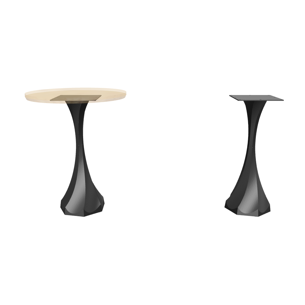 Metal counter table leg 609 | 624 | 625 Lithe 36" H AR