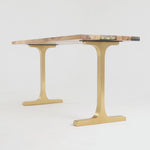 Gold Table Legs 431S Wineglass 28H Elegance Brass Furniture metal table legs desk legs flowyline design kitchen table dining table furniture standing desk legs modern desk office industrial & rustic style heavy duty