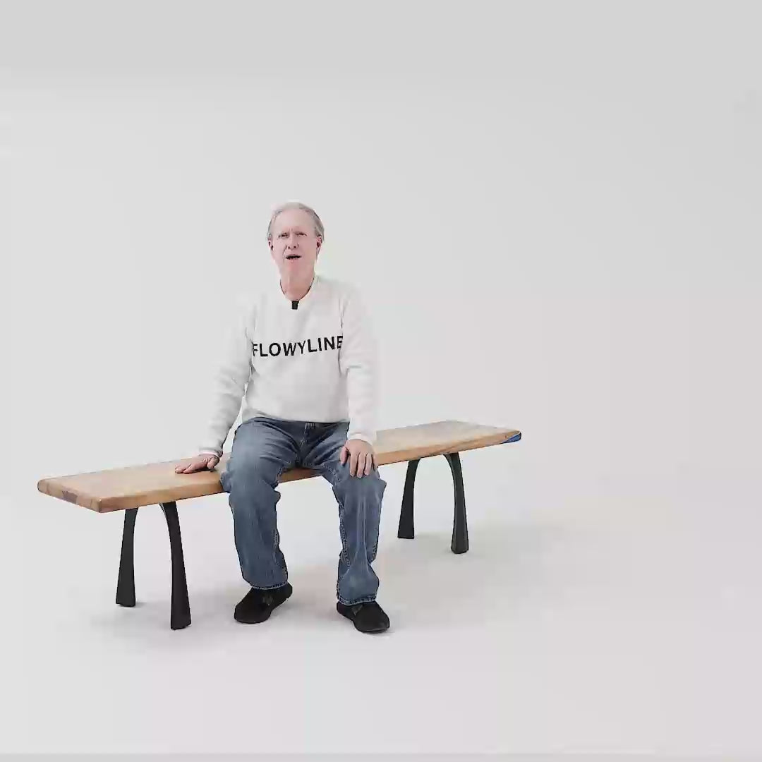 Metal Bench Legs 116 Nura 16.2" H - model introduction video