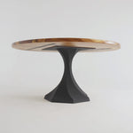 Metal Table Base - 321 Uzar2 - 20, 20, 28H inch dining table base tulip Pedestal table Base wooden metal diy table base farmhouse table legs wood table base home and living industrial and rustic style heavy duty