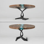 Metal Table Base - 315 Mamba - 20W, 28H inch round dining table base mid century modern Pedestal stand kitchen pedestal table base base for table top steel oval glass granite home and living industrial and rustic style heavy duty