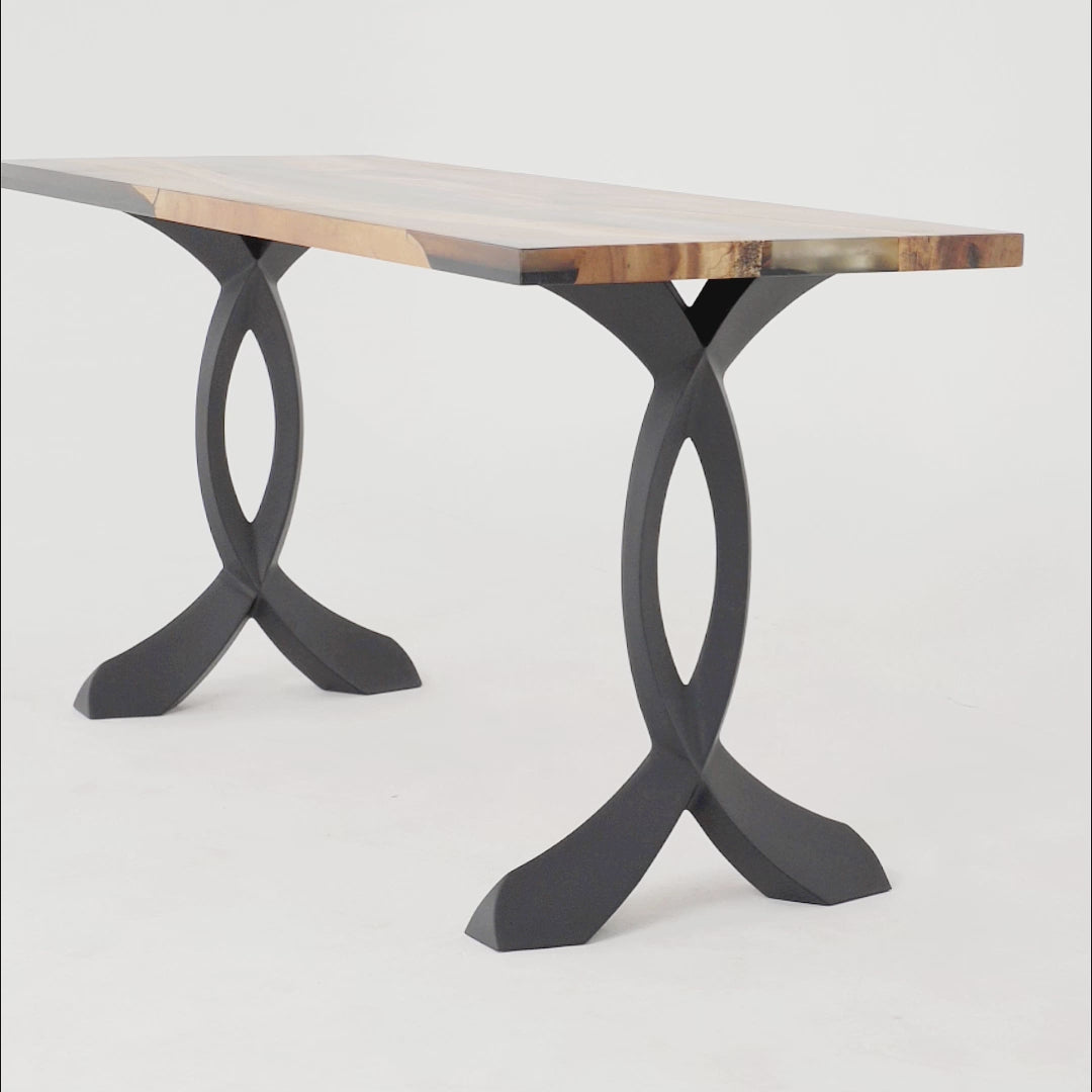 Furniture Legs 423 Curva 28H DIY Modern Dining Table Legs metal legs for table industrial table legs table legs for sale modern metal table legs metal table legs for sale industrial metal table legs iron legs for table