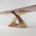 Gold Table Base 307 Tulipe 28H Luxurious Furniture white console table with gold legs white table with gold legs white dining table with gold legs white dining table gold legs