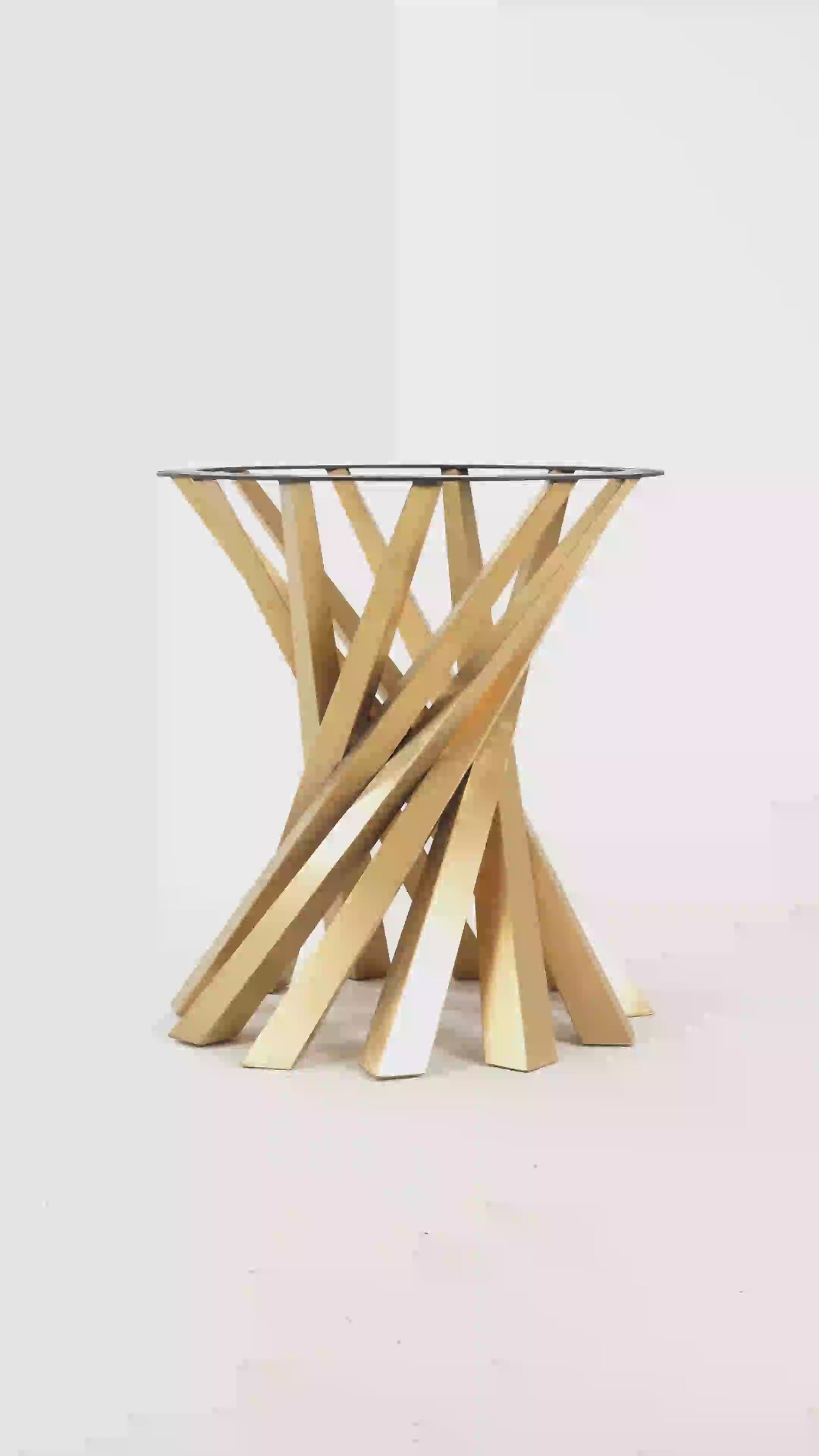 Gold Table Base 325 Filar 28H DIY Metal Furniture metal pedestal table base pedestal table base only pedestal table base metal table pedestal base metal dining table pedestal base