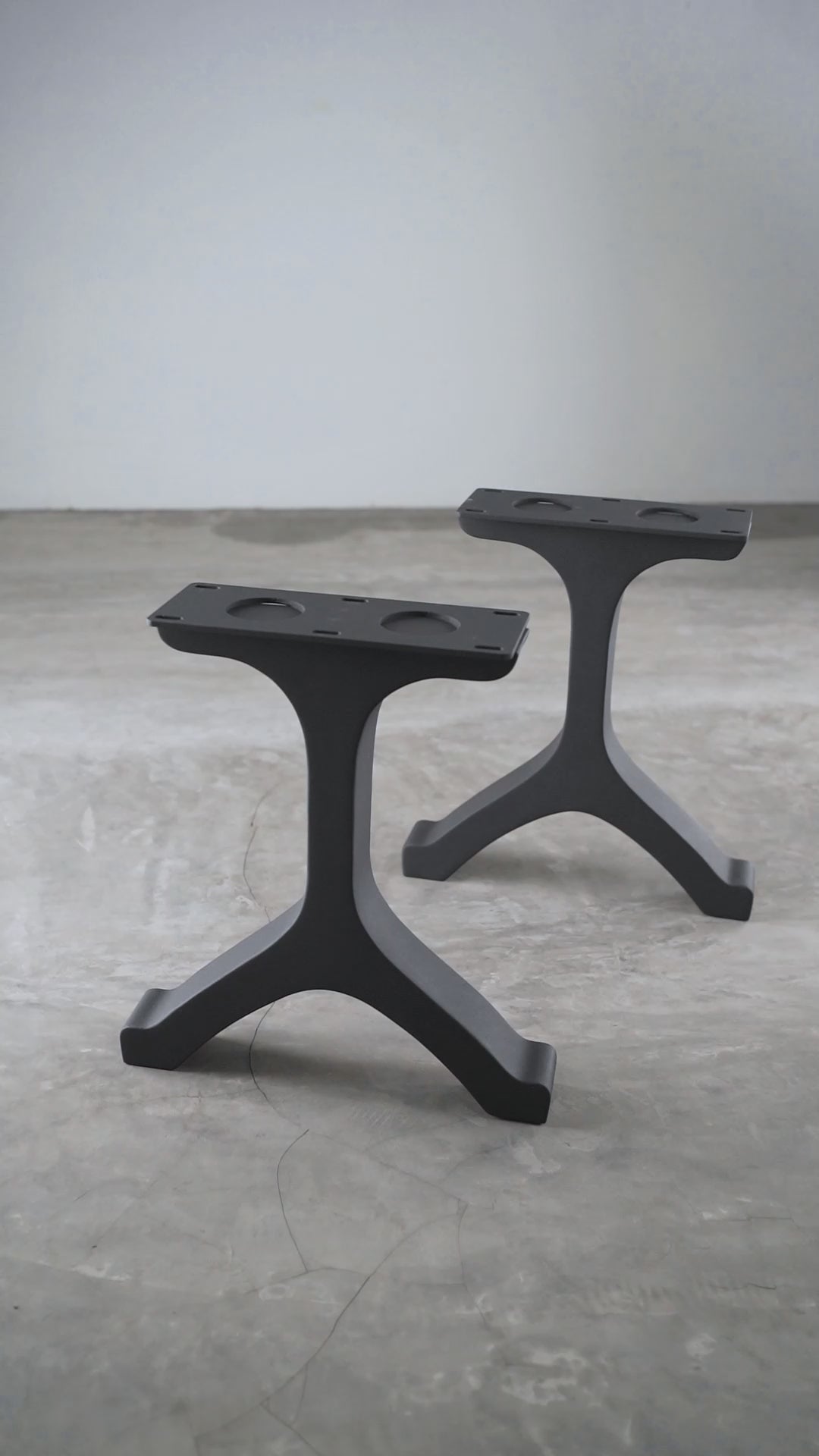 Bench Legs 101 Wishbone - 14W, 16H inch - Set of 2 pcs of FlowyLine Design Coffee Table Base for DIY furniture dining home decor epoxy woodworkmetal table legs bench legs modern coffee table outdoor bench dining bench steel table base woodworking industrial legs bench for entryway narrow wood bench metal legs for bench