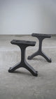 handmade metal bench legs for live edge woodworking project video