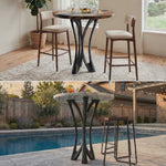 Counter Table Base 629 Monarch 36" H – sculptural parabolic pedestal base handcrafted from heavy-duty powder-coated steel in matte black. This high-capacity metal base (1,000 lbs) features a unique flared hourglass silhouette and a sturdy foundation, specifically engineered to support a heavy live-edge tabletop, stone slab, or kitchen island counter. A premium DIY steel table base and counter-height furniture foundation that brings a bold look to custom breakfast bars and modern commercial cafe spaces.