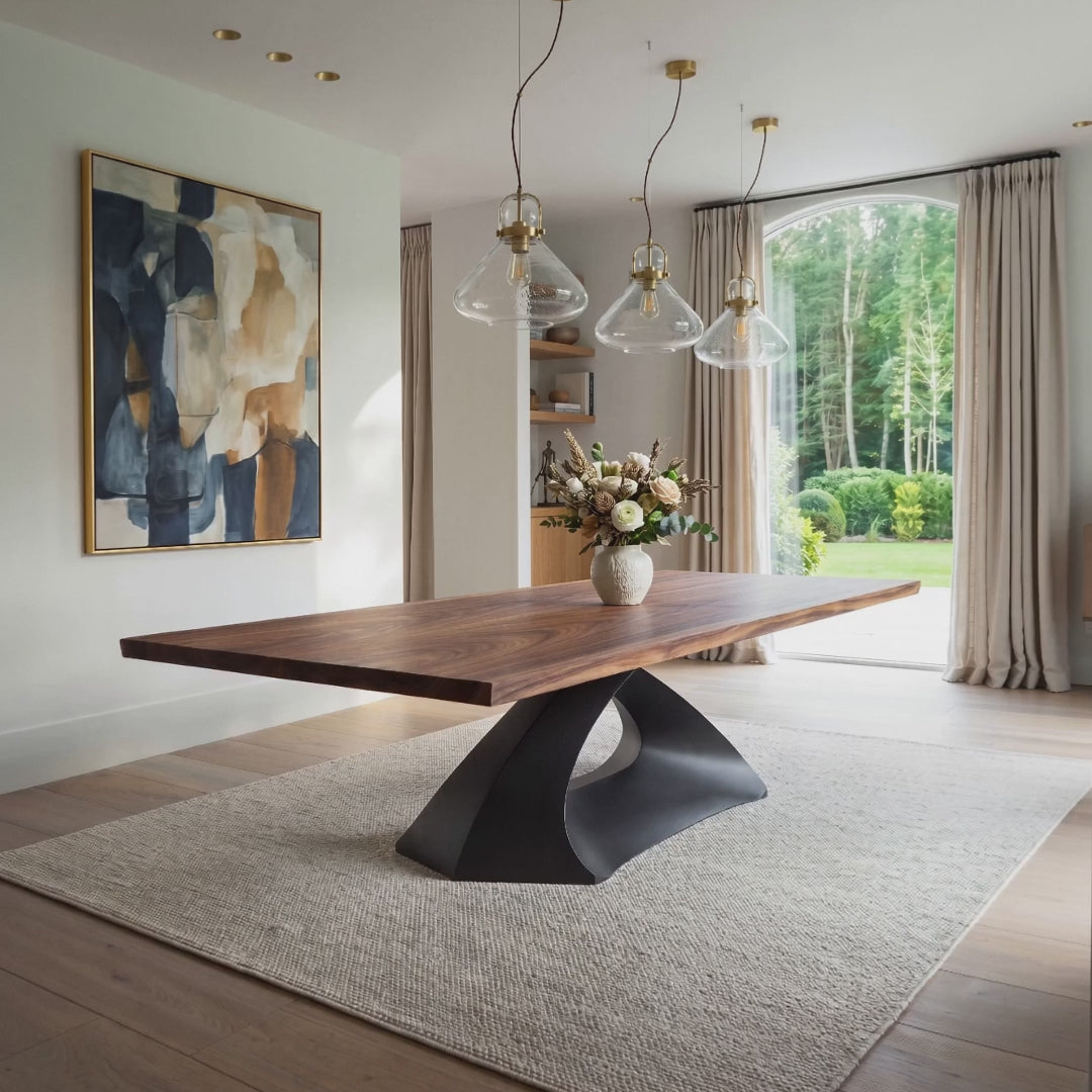Metal Table Base - 307 Tulipe - 28H inch dining table base metal table base table legs mid century modern Mid Century round dining table furniture legs desk oval pedestal table Kitchen and Dining Pedestal Table Base home and living industrial and rustic style heavy duty