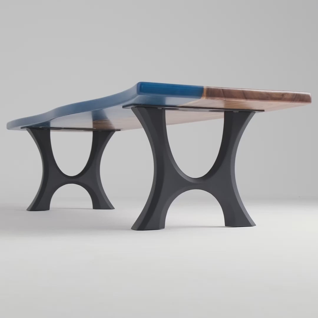 Bench Legs 103B Haru 16H for Dining Live Edge Tabletop metal legs for benches iron bench legs wood bench with metal legs wooden bench metal legs legs for bench