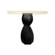 Metal Table Base 338 Eve 28.5" H – graceful and soft pedestal base handcrafted from heavy-duty powder-coated steel in matte black. This sculptural metal base features a compact, flowing curve design and a sturdy foundation (1,000 lbs capacity), specifically engineered to support a heavy live-edge tabletop, round wood top, or marble slab. A premium DIY steel table base and modern furniture foundation that brings a clean look and steady support to custom dining tables and cozy breakfast nooks.