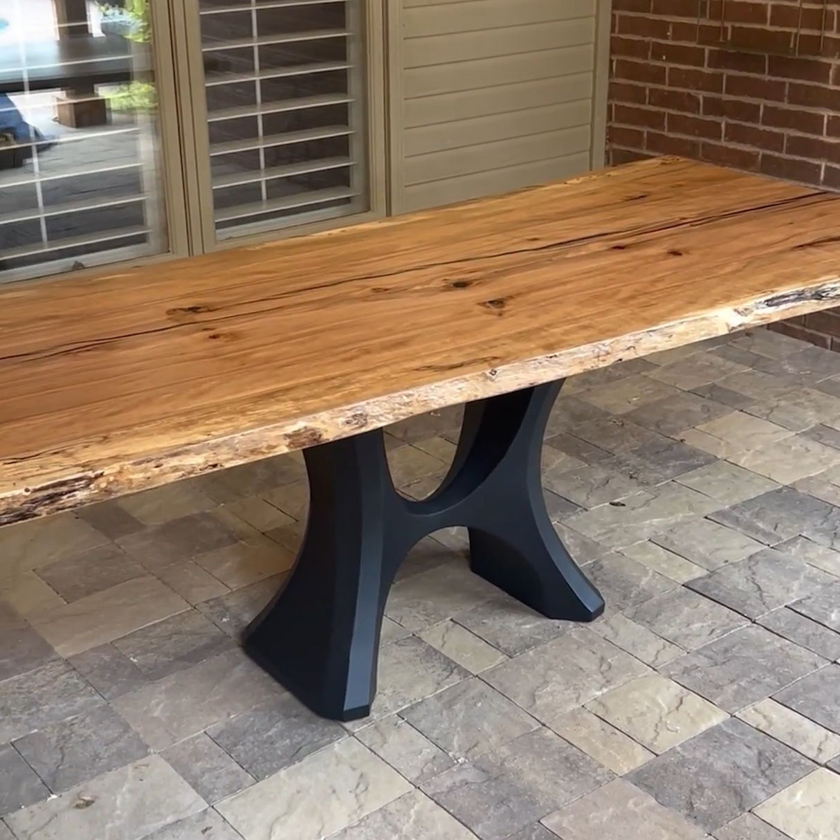 Table Base 322 Haru 28H Metal Furniture Legs; table base for dining table; table base for round glass top; round glass dining table base; wooden dining table base for glass top;