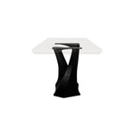 Black Metal Table Base 323 Tulipe 28" H – Mid-Century modern pedestal base featuring a graceful, sculptural silhouette handcrafted from heavy-duty powder-coated steel in matte black. This artisanal metal dining base features a unique hollow design for gravel-filling to maximize stability and an ultra-sturdy foundation (1,000 lbs capacity) available in 24"L (323S) or 32"L (323B) configurations. A premium DIY steel table base engineered with precision-drilled mounting plates to securely support a heavy live-e