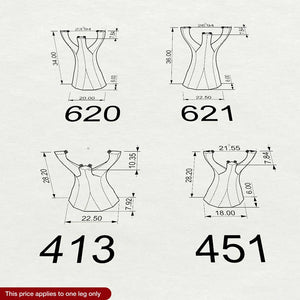 Technical drawing of a dress with measurements on a white background
