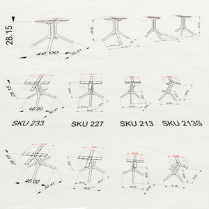 Table Base 213S Wishbone 28H for Round Dining Tabletop table base metal table base dining table base table base only