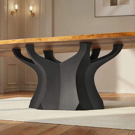 Metal Table Base - 303 Namu - 31, 22, 28H inch round table base farmhouse furniture legs coffee table base dining table base Pedestal table Base base for round table wooden dining table mid century modern home and living industrial and rustic style heavy duty