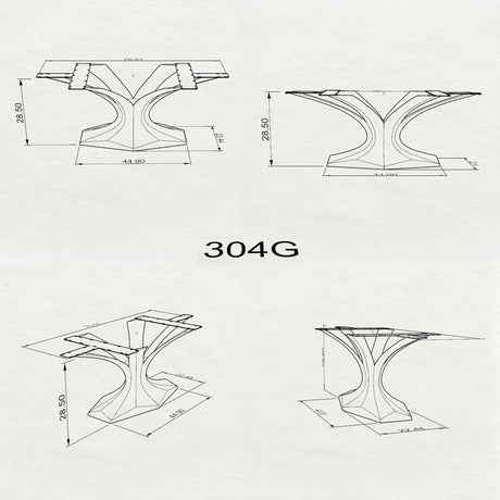 Black Metal Table Base 304 Dentro 28" | 28.5" H – contemporary geometric pedestal base handcrafted from heavy-duty steel in matte black. This sleek metal dining base features a unique hollow design for gravel-filling to maximize stability and a sturdy foundation (1,000 lbs capacity) available in 31.5"L or 44"L configurations. A premium DIY steel table base and modern furniture foundation engineered with large pre-drilled plates to support a heavy live-edge tabletop, marble slab, or wood dining top.