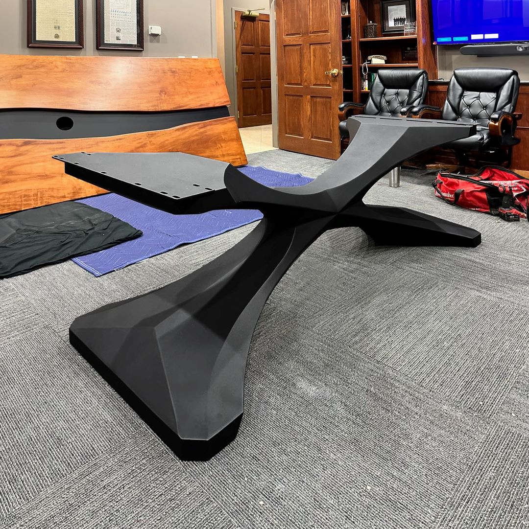 Metal Table Base 306 Xerxes dining table steel table base mid century modern iron table base flowyline design table legs pedestal table base coffee round base for table top