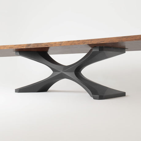 Table Base 306 Xerxes 28H Metal with X-Sharp Legs; base for glass dining table; base for glass table; table base for glass top; dining table base for glass top; glass dining table base;