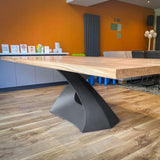 Metal Table Base - 307 Tulipe - 28H inch dining table base metal table base table legs mid century modern Mid Century round dining table furniture legs desk oval pedestal table Kitchen and Dining Pedestal Table Base home and living industrial and rustic style heavy duty