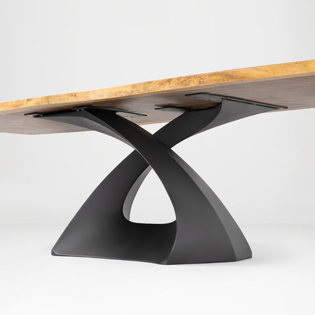 Metal Table Base - 307B Tulipe - 28H inch dining table base metal table base table legs mid century modern Mid Century round dining table furniture legs desk oval pedestal table Kitchen and Dining Pedestal Table Base home and living industrial and rustic style heavy duty