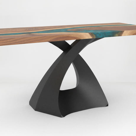 Metal Table Base - 307S Tulipe - 28H inch dining table base metal table base table legs mid century modern Mid Century round dining table furniture legs desk oval pedestal table Kitchen and Dining Pedestal Table Base home and living industrial and rustic style heavy duty