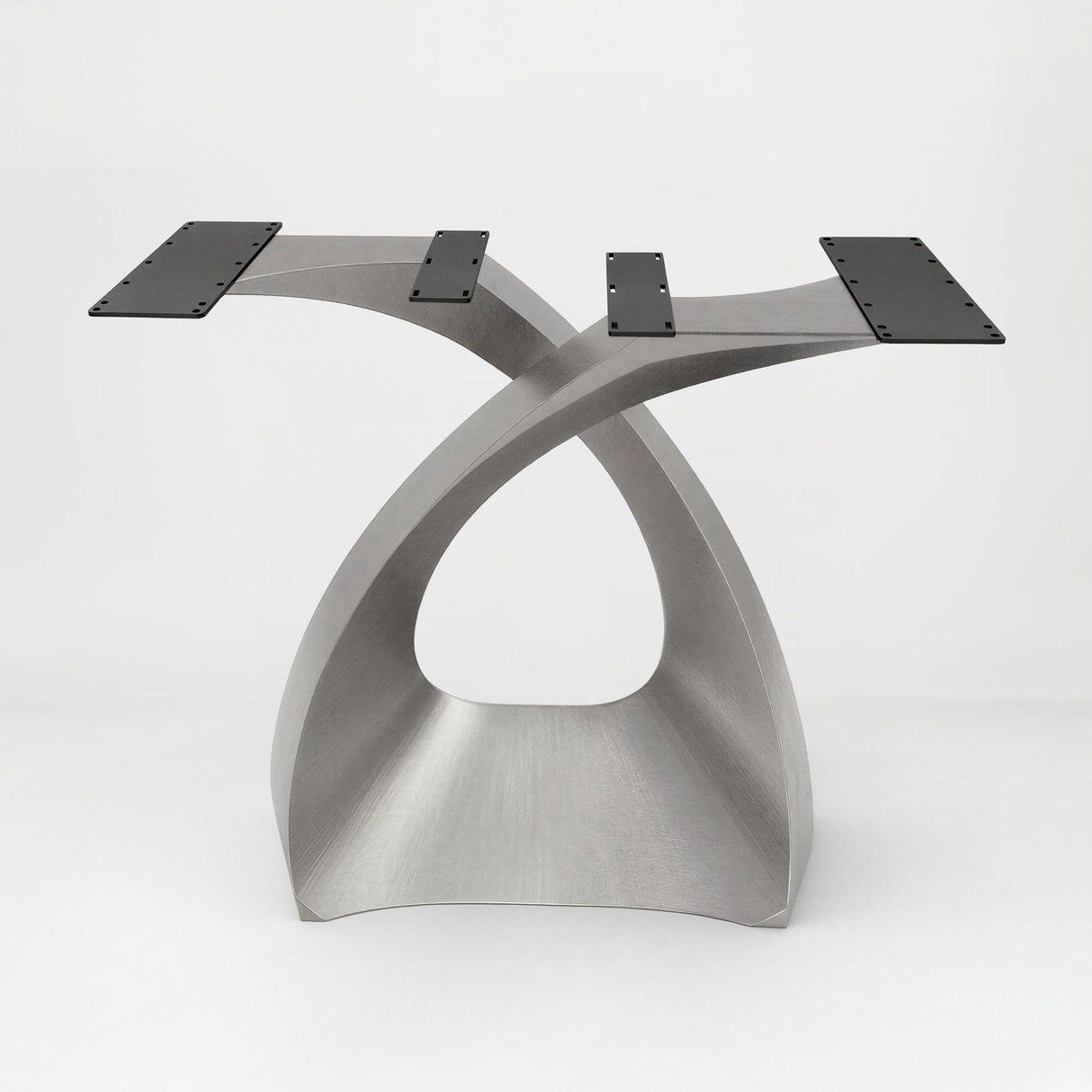 Silver Table Base 307 Tulipe 28H Luxurious Furniture round marble dining table with silver base marble table silver base