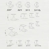 Table Base 311 Lithe 28H Tulip Metal Design Furniture table legs table base furniture legs mid century modern base for table top pedestal table base Round dining and kitchen side table Round Dining Base living room glass table base home and living industrial and rustic style heavy duty