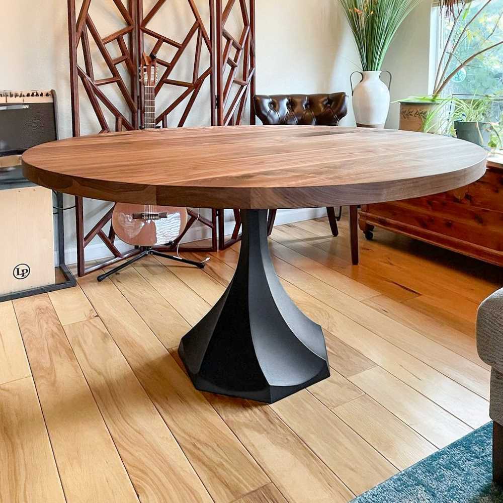Metal Table Base - 311 Uzar - 21, 21, 28H inch table legs table base furniture legs mid century modern base for table top pedestal table base