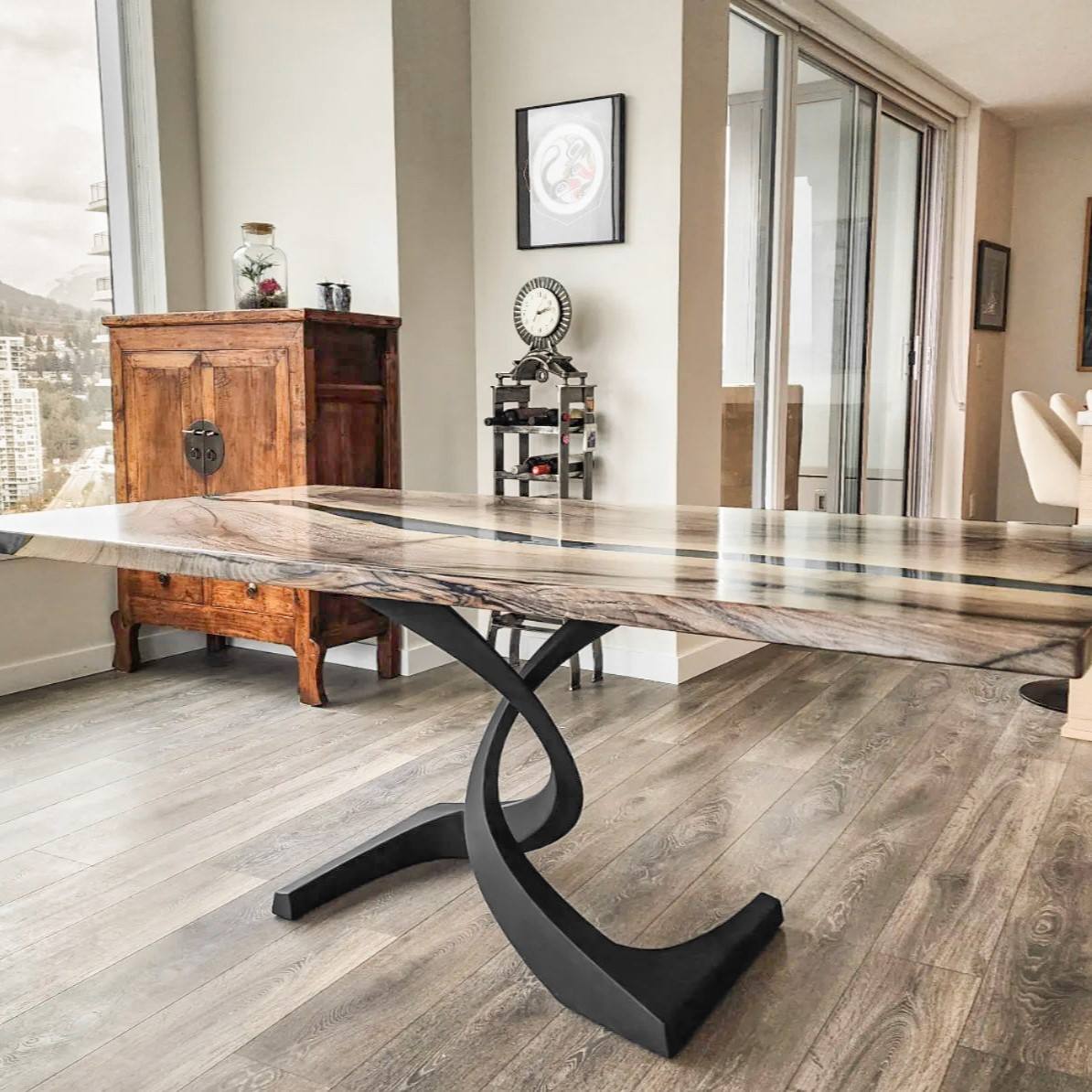 Table Base 315 Mamba 28H Large Metal Pedestals - Flowyline Design