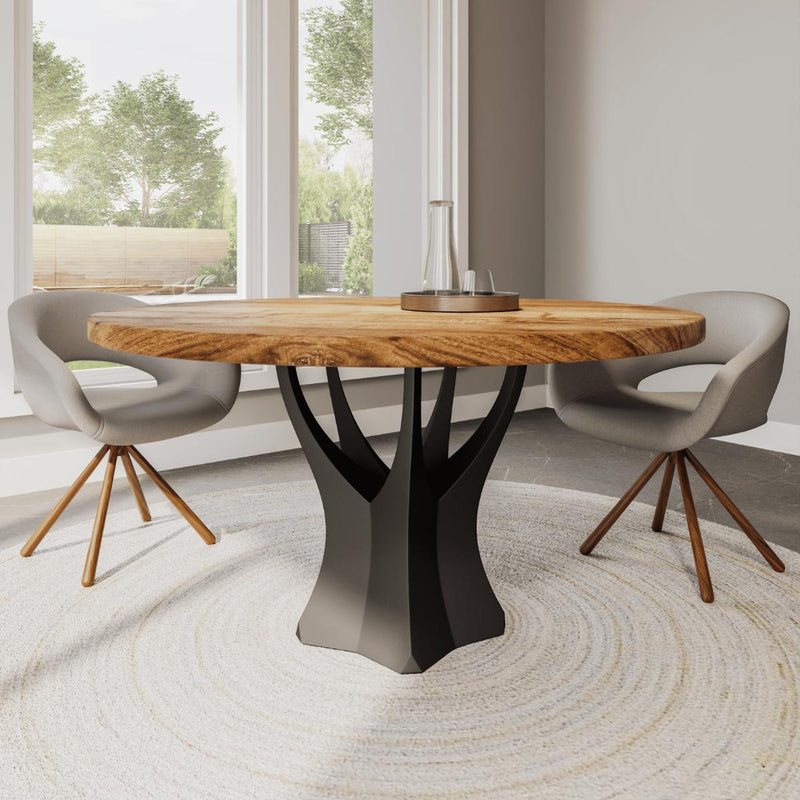 Traditional Table Base Wood Pedestal Table Base Only