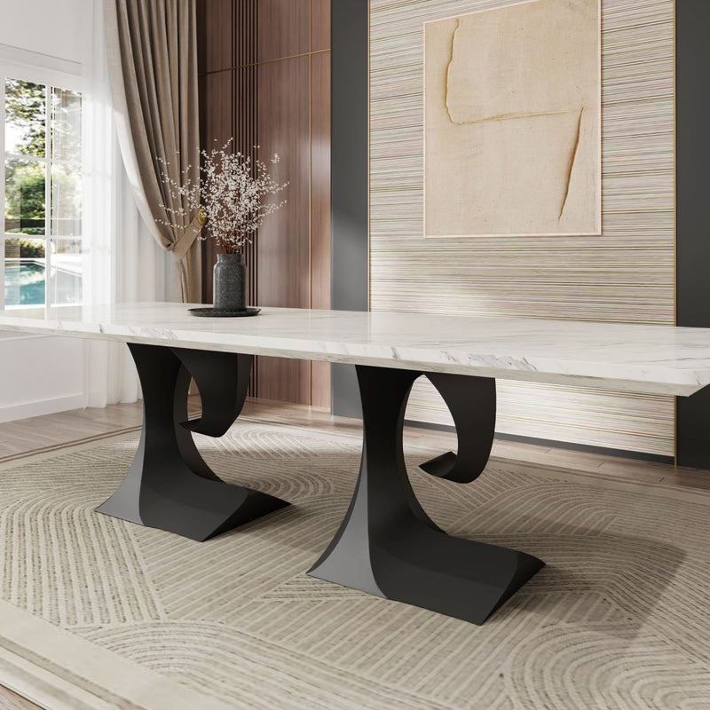 Table Base Design Table Base 326 Crest 28H Modern Metal Dining Furniture - Flowyline