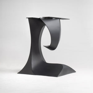 Table Base 326 Crest 28H Modern Metal Dining Furniture; round glass dining table base; wooden dining table base for glass top; glass table pedestal base;