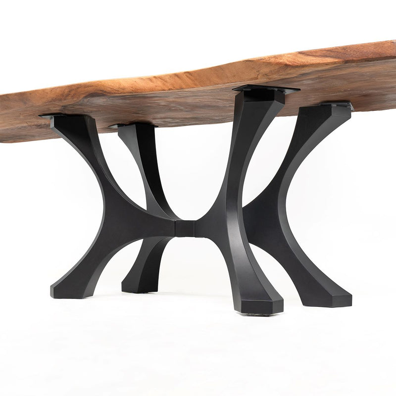Table Base 328 Flutter 28H Heavy-Duty Metal Furniture; table pedestal base wood; kitchen table base; marble table base; side table base; granite table base; wood pedestal table base; base for granite table;