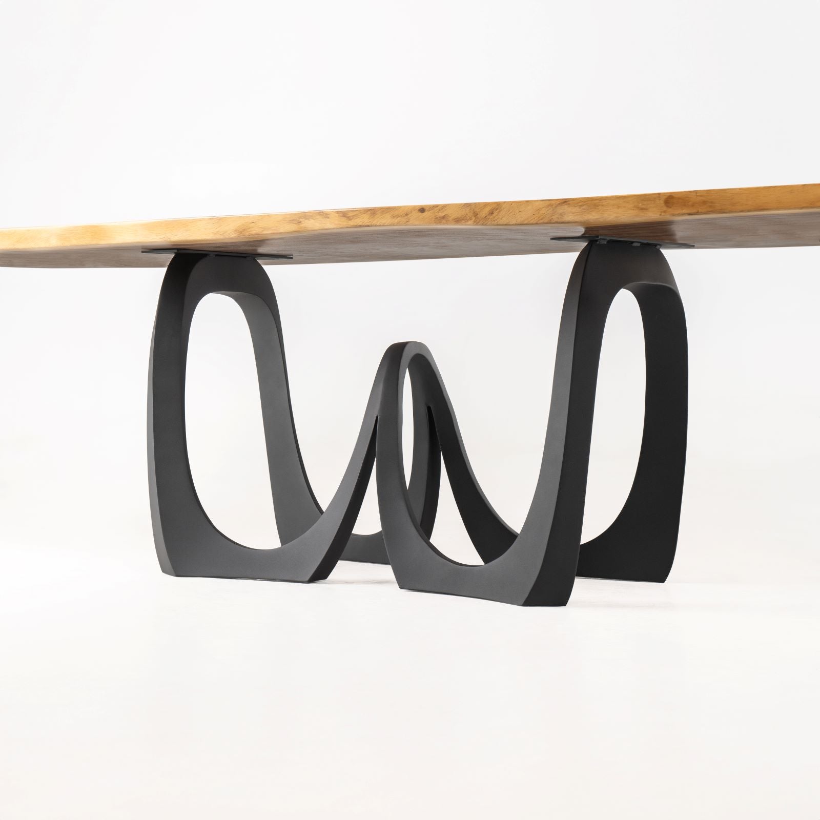 0229×kano - flow line table short - Dining Table Legs | Shop Metal Dining Table Legs | Flowyline